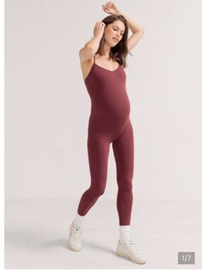 Hatch Terracota The Body Rib Unitard - Size S